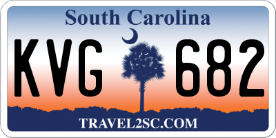 SC license plate KVG682