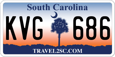 SC license plate KVG686