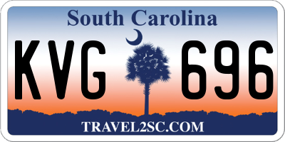 SC license plate KVG696