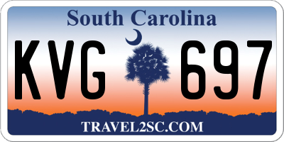 SC license plate KVG697