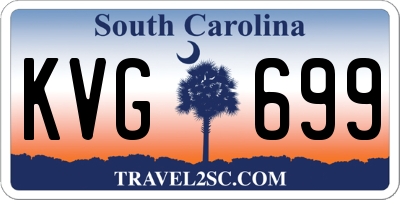 SC license plate KVG699