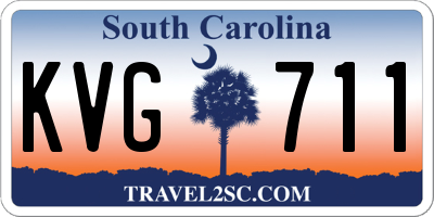 SC license plate KVG711