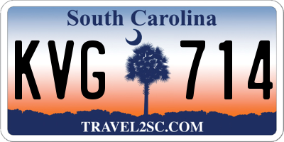 SC license plate KVG714