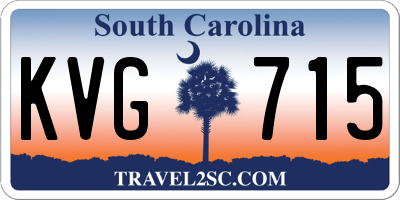 SC license plate KVG715