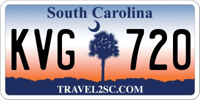 SC license plate KVG720