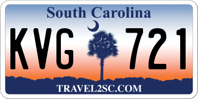 SC license plate KVG721