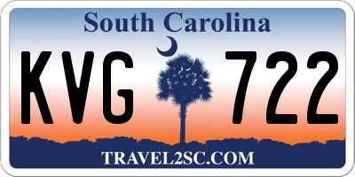 SC license plate KVG722