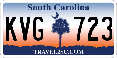 SC license plate KVG723