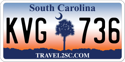 SC license plate KVG736