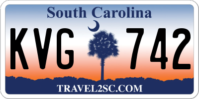 SC license plate KVG742
