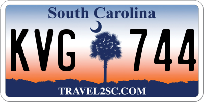 SC license plate KVG744
