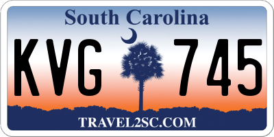 SC license plate KVG745