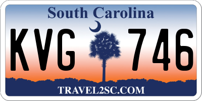 SC license plate KVG746