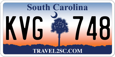 SC license plate KVG748