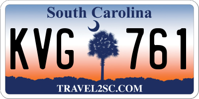 SC license plate KVG761