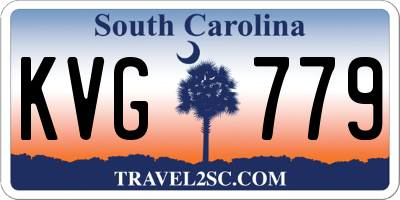 SC license plate KVG779