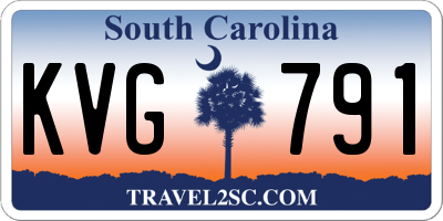 SC license plate KVG791