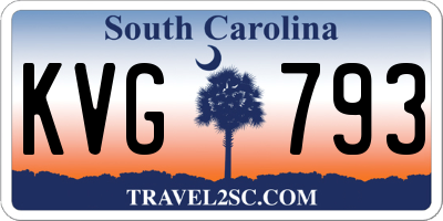 SC license plate KVG793