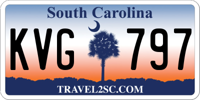 SC license plate KVG797