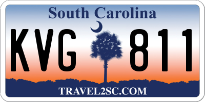 SC license plate KVG811