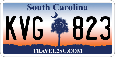 SC license plate KVG823