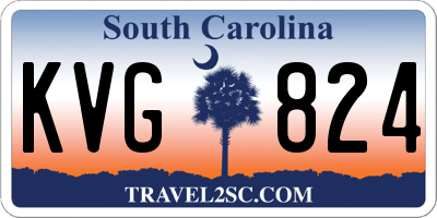 SC license plate KVG824