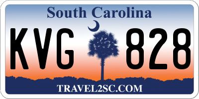 SC license plate KVG828