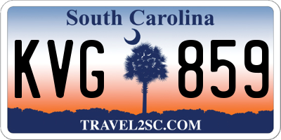 SC license plate KVG859