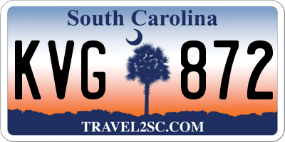 SC license plate KVG872