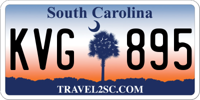 SC license plate KVG895