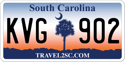 SC license plate KVG902