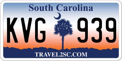 SC license plate KVG939