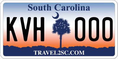 SC license plate KVH000