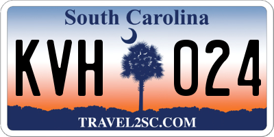 SC license plate KVH024