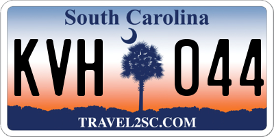 SC license plate KVH044