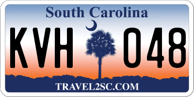 SC license plate KVH048