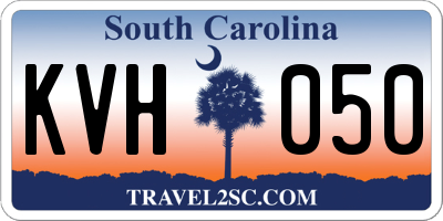 SC license plate KVH050