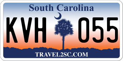SC license plate KVH055