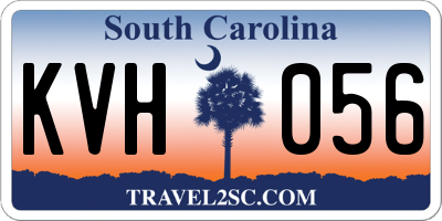SC license plate KVH056