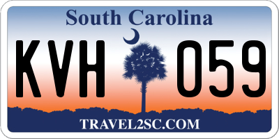 SC license plate KVH059