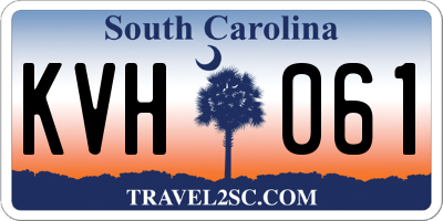 SC license plate KVH061