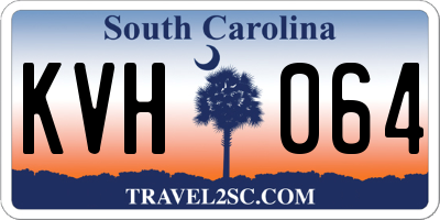 SC license plate KVH064