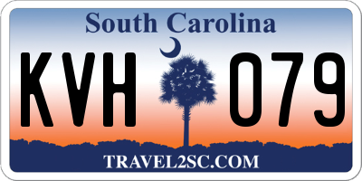 SC license plate KVH079