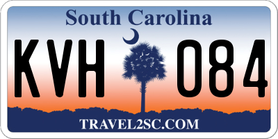 SC license plate KVH084