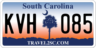 SC license plate KVH085