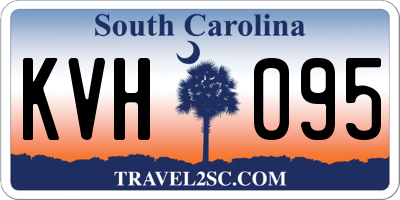 SC license plate KVH095