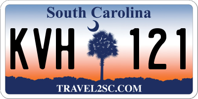 SC license plate KVH121