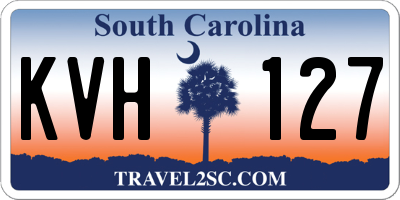 SC license plate KVH127