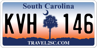 SC license plate KVH146
