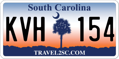 SC license plate KVH154